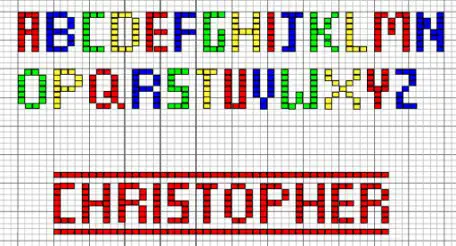 Intarsia Designs: Alphabet and Numbers | The Knitting Site
