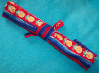 krrolled Knitting needle case rolled