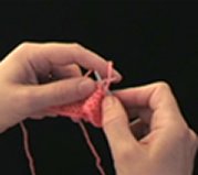 Continental Knitting - Purl stitch