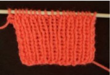 K1 P1 Rib knitting