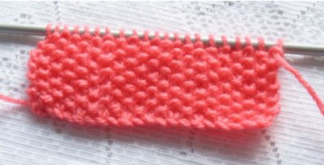 Moss Stitch Seed stitch how to